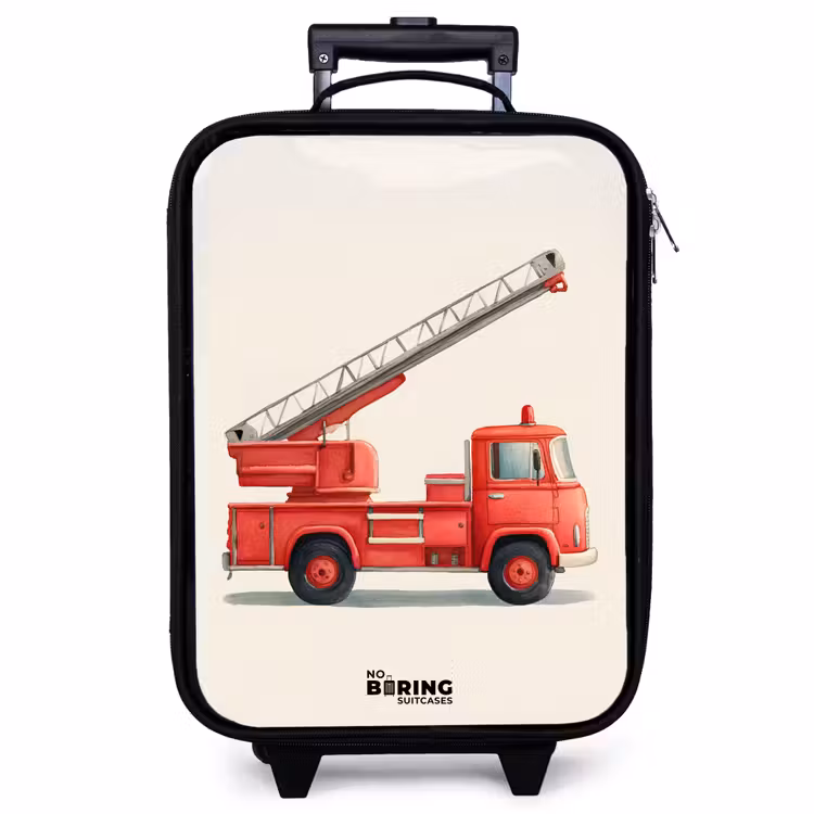Children's suitcase - Fire truck - Signed - Red — 1