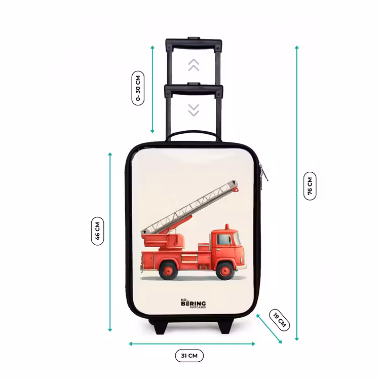 Children's suitcase - Fire truck - Signed - Red — 3