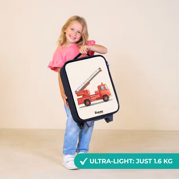 Children's suitcase - Fire truck - Signed - Red — 5