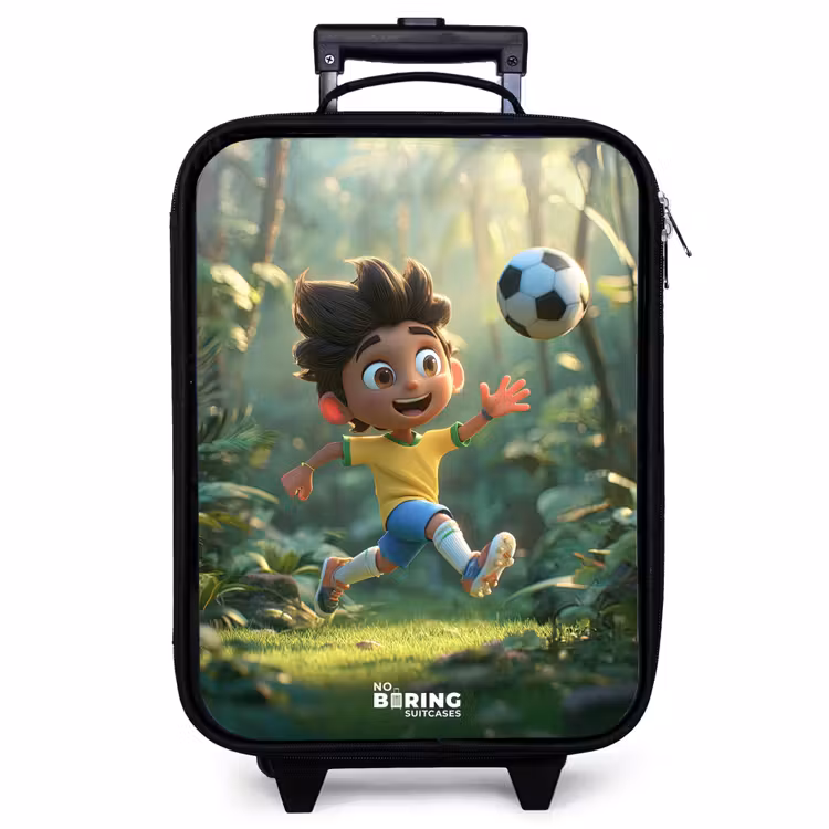 Children's suitcase - Soccer - Boy - Forest — 1