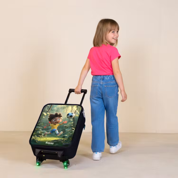 Children's suitcase - Soccer - Boy - Forest — 2
