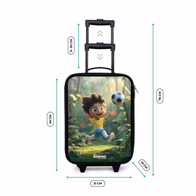 Children's suitcase - Soccer - Boy - Forest — 3
