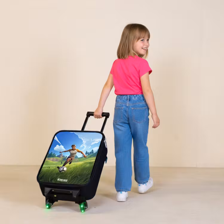 Children's suitcase - Soccer - Boy - Goal - Soccer jersey — 2