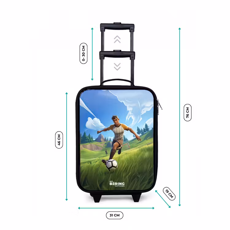 Children's suitcase - Soccer - Boy - Goal - Soccer jersey — 3
