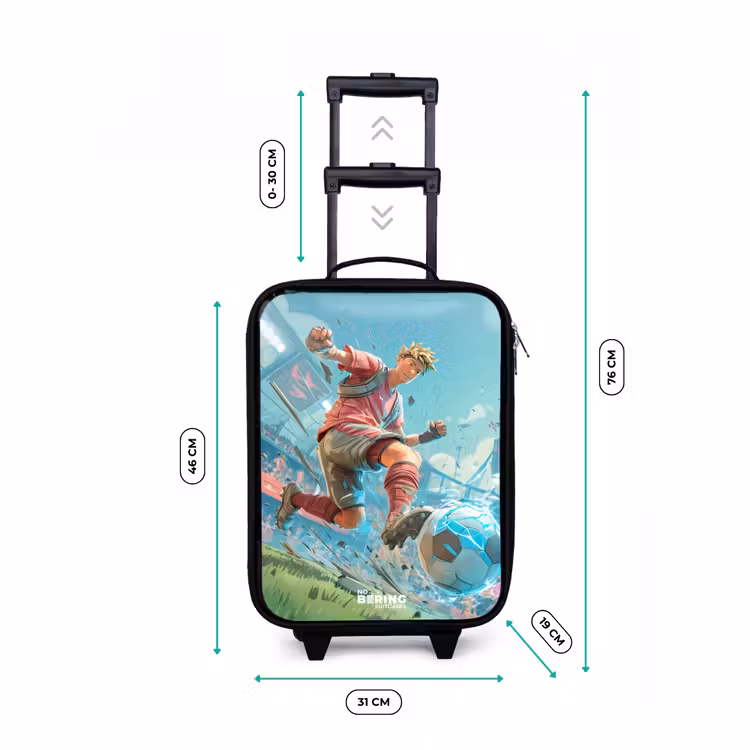 Children's suitcase - Soccer - Boy - Stadium - Electric — 3
