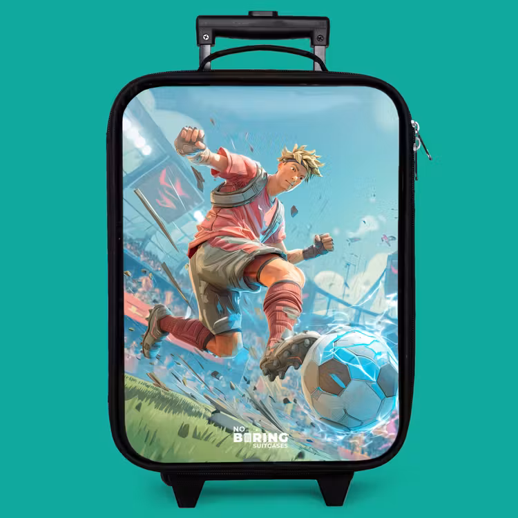 Children's suitcase - Soccer - Boy - Stadium - Electric — 4