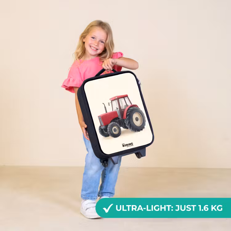 Children's suitcase - Tractor - Signed - Red — 5
