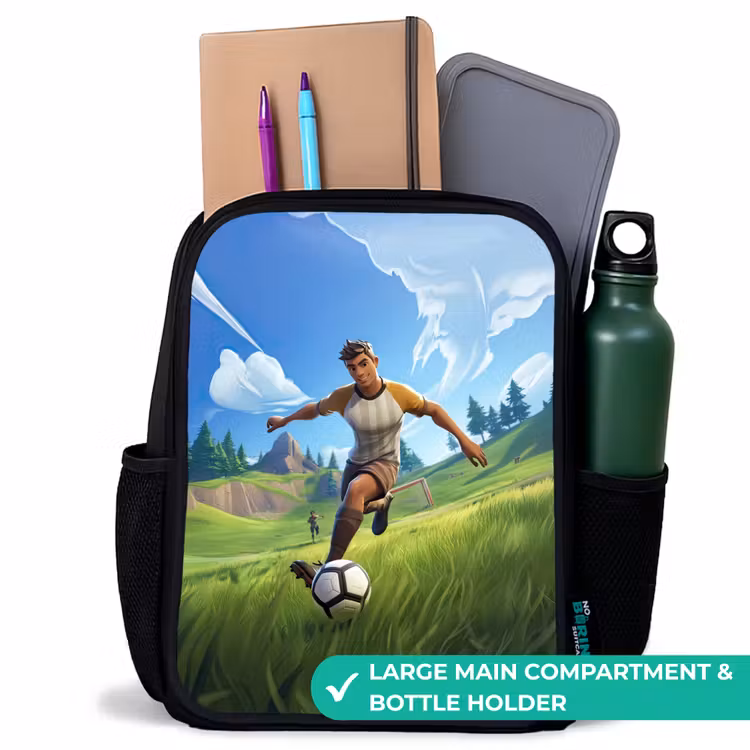 Kids backpack - Black - Soccer - Boy - Goal - Soccer jersey — 10