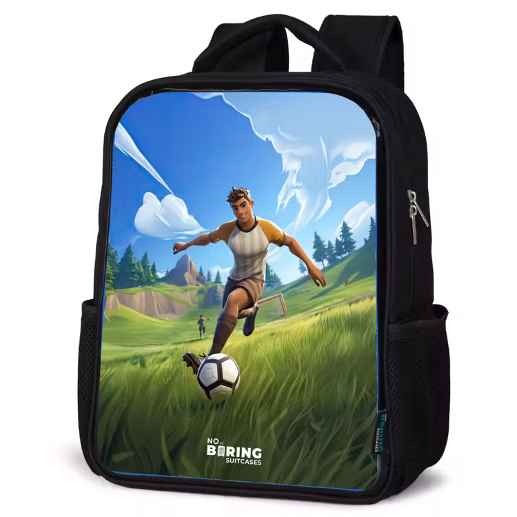 Kids backpack - Black - Soccer - Boy - Goal - Soccer jersey — 6