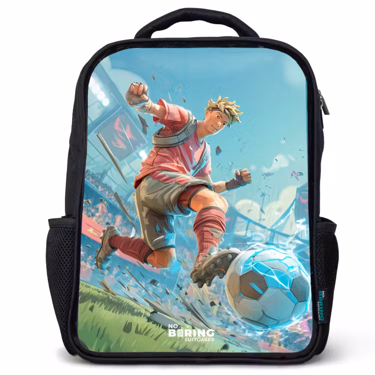 Kids backpack - Black - Soccer - Boy - Stadium - Electric — 1