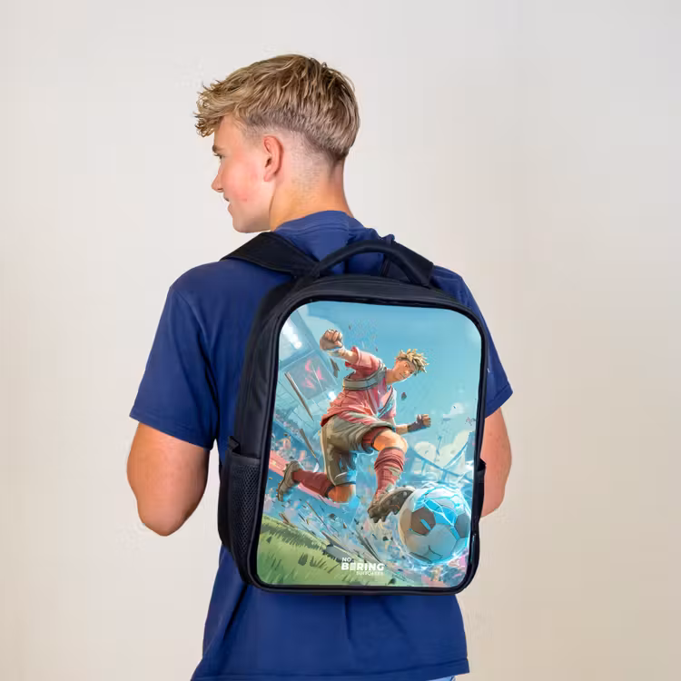 Kids backpack - Black - Soccer - Boy - Stadium - Electric — 5