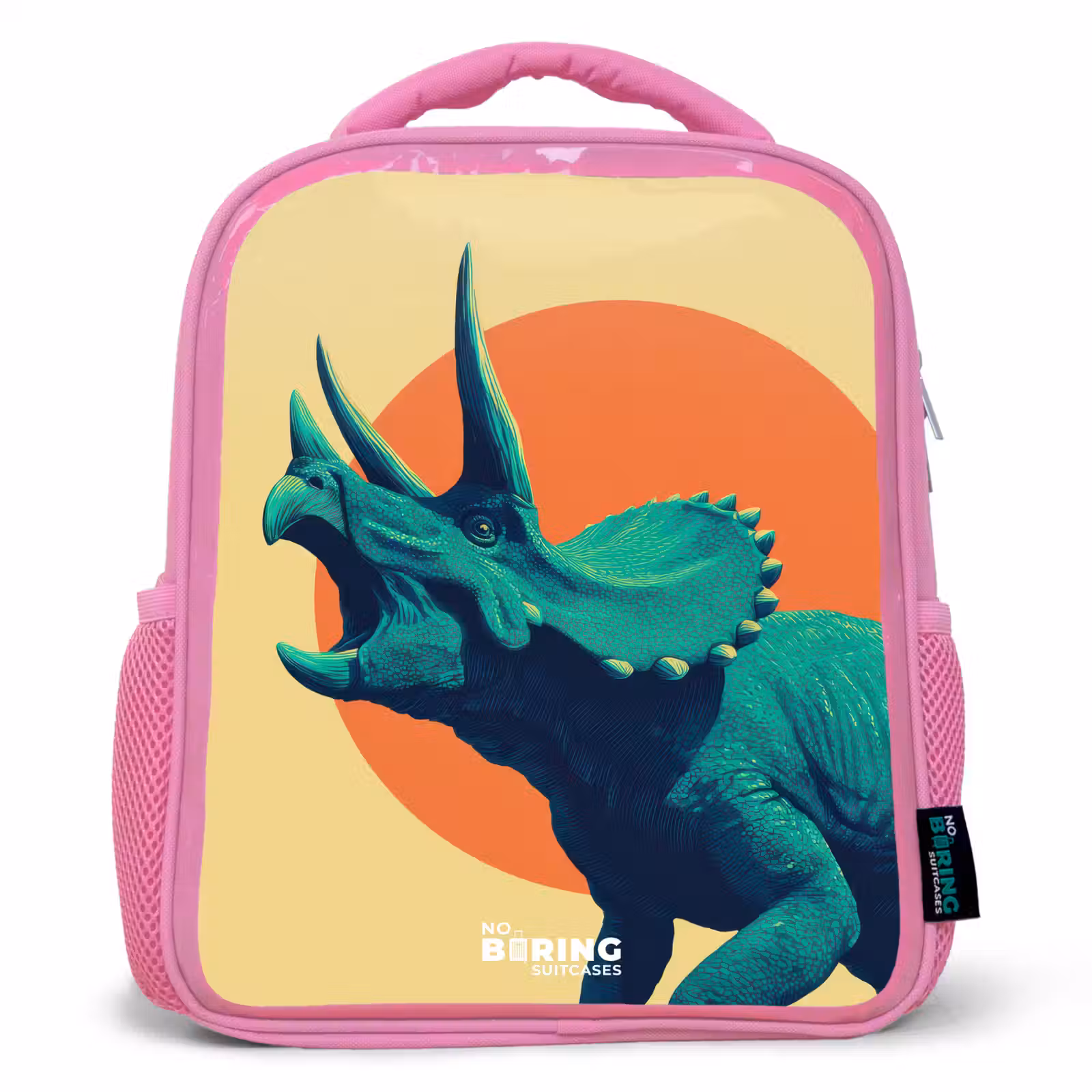 Kids backpack - Pink - Dino - Triceratops - Animal — 1