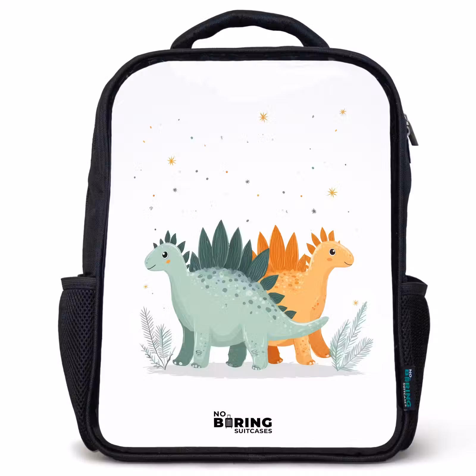 Kids backpack - Black - Dinos - Animals - Stars — 1