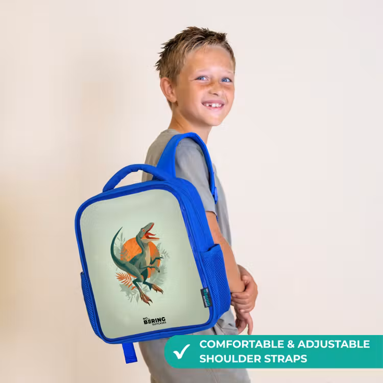 Kids backpack - Blue - Animal - Dino - Nature — 4
