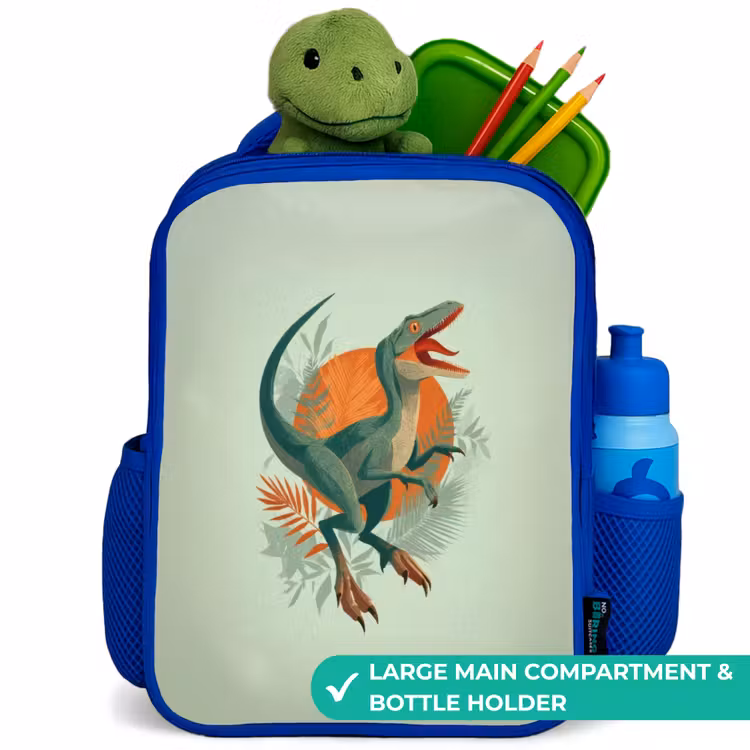 Kids backpack - Blue - Animal - Dino - Nature — 5