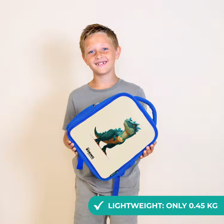 Kids backpack - Blue - Dino - Animal - Green — 3