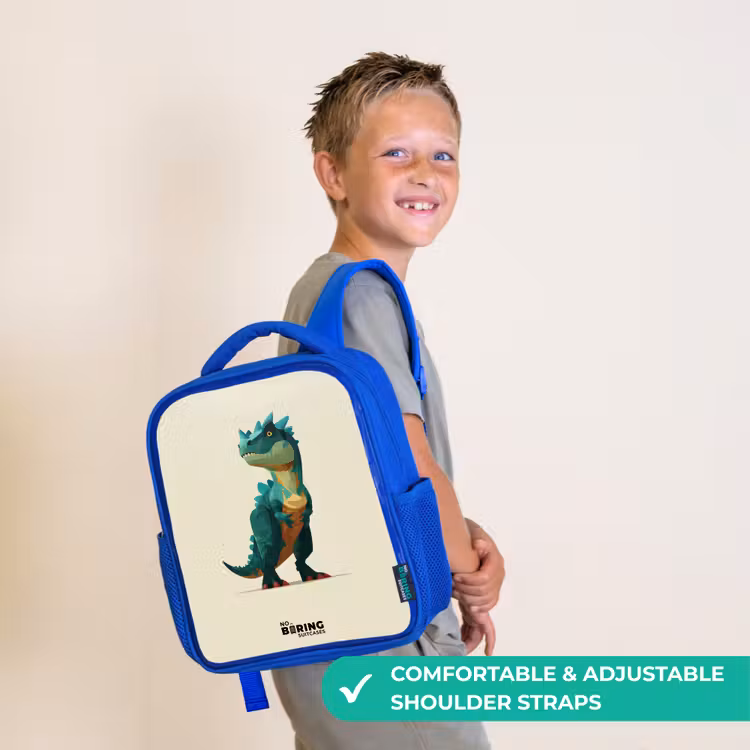 Kids backpack - Blue - Dino - Animal - Green — 4