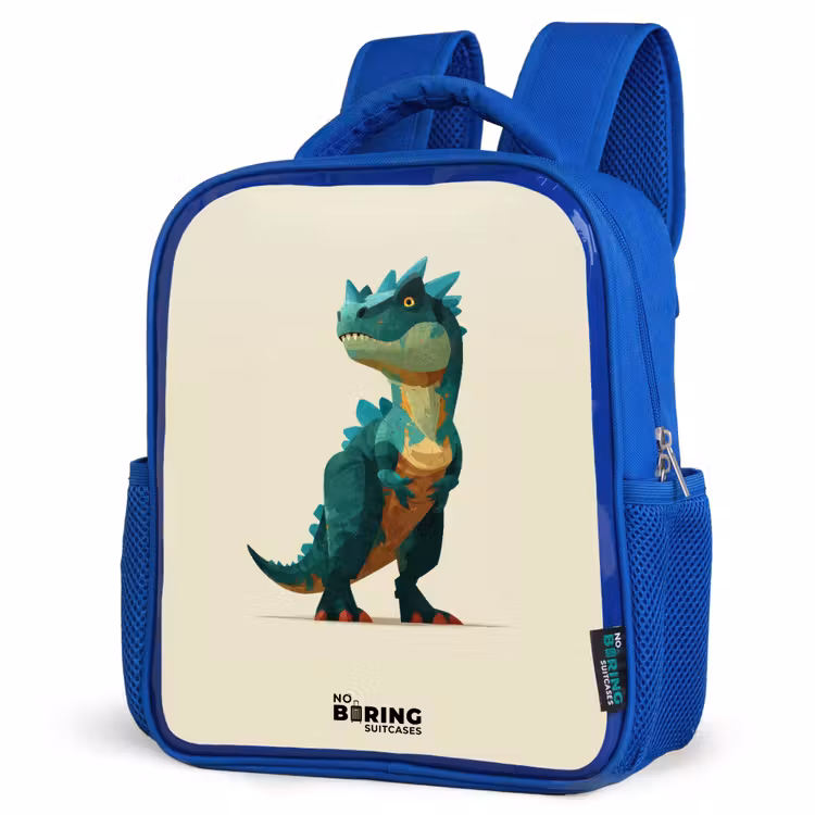 Kids backpack - Blue - Dino - Animal - Green — 7