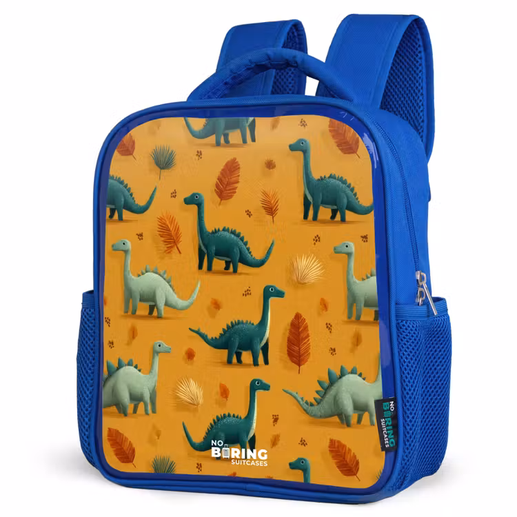 Kids backpack - Blue - Dino - Animals - Pattern — 7