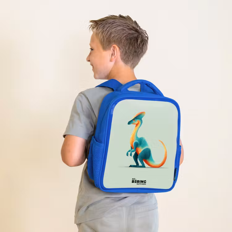 Kids backpack - Blue - Dino - Blue - Animal — 2