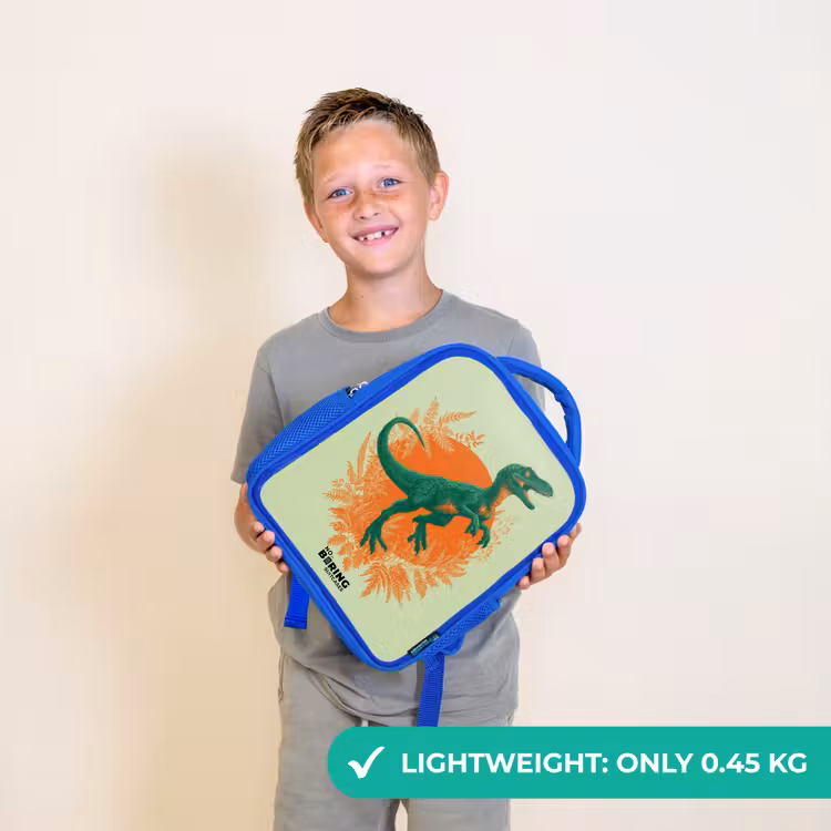 Kids backpack - Blue - Dino - Nature - Green — 3