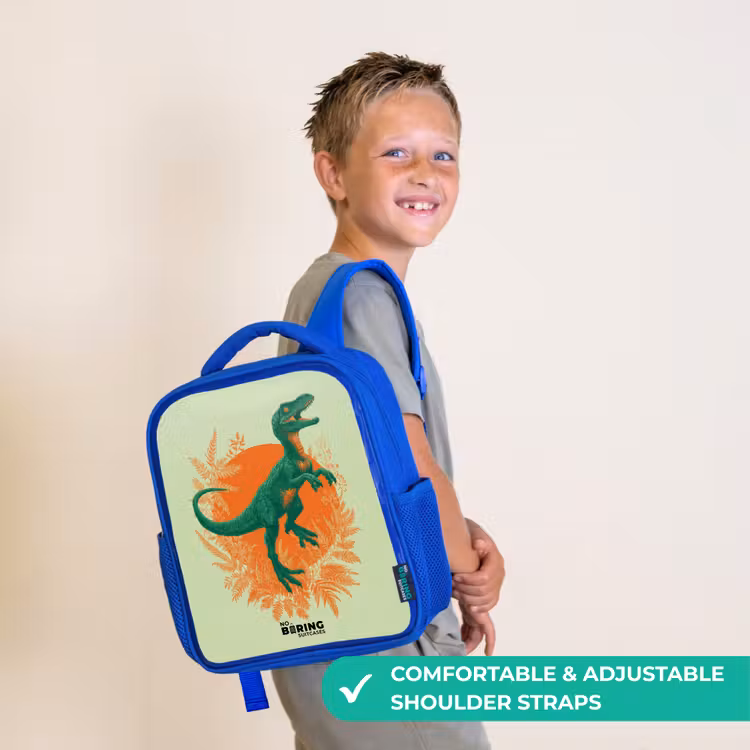 Kids backpack - Blue - Dino - Nature - Green — 4