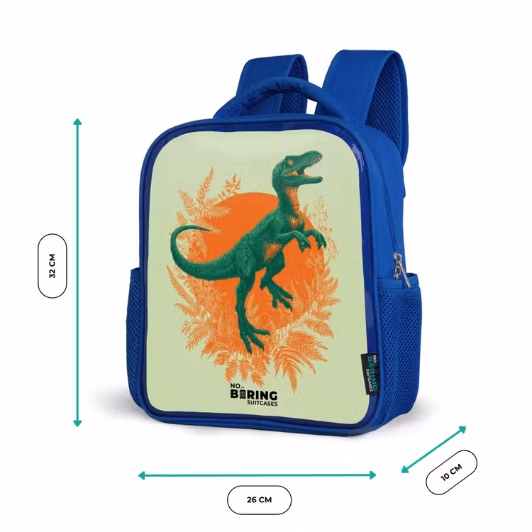 Kids backpack - Blue - Dino - Nature - Green — 6