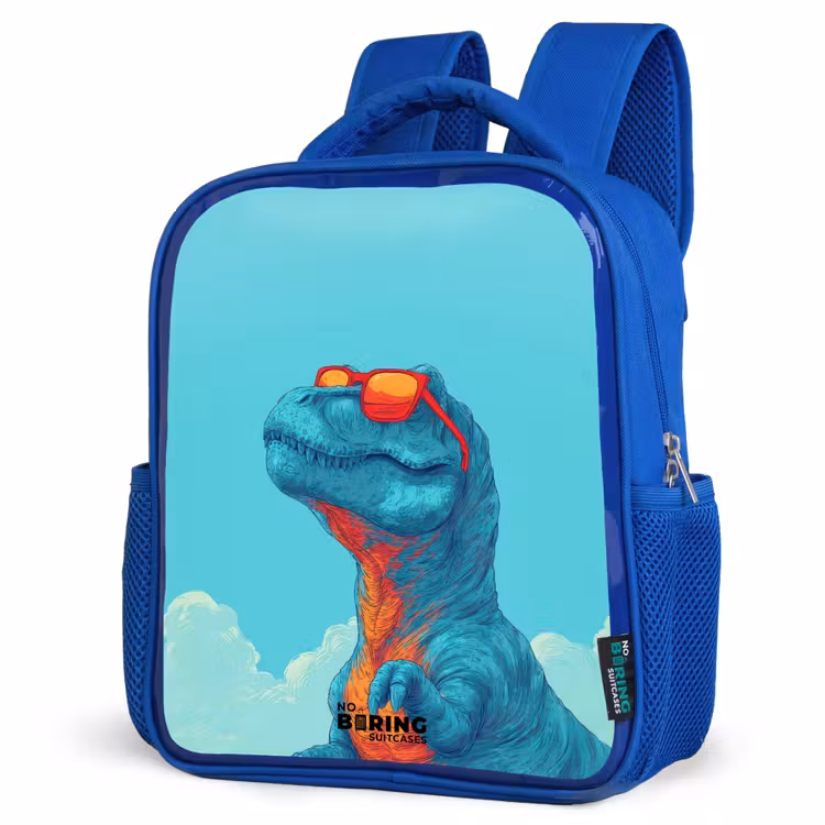 Kids backpack - Blue - Dino - Sunglasses - Blue — 7
