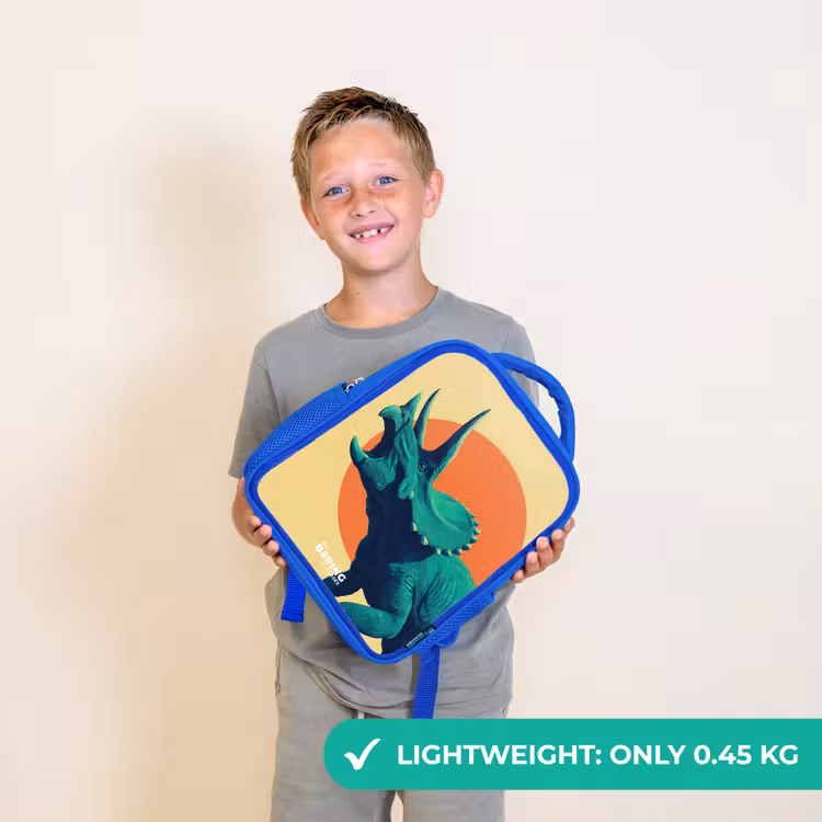 Kids backpack - Blue - Dino - Triceratops - Animal — 3