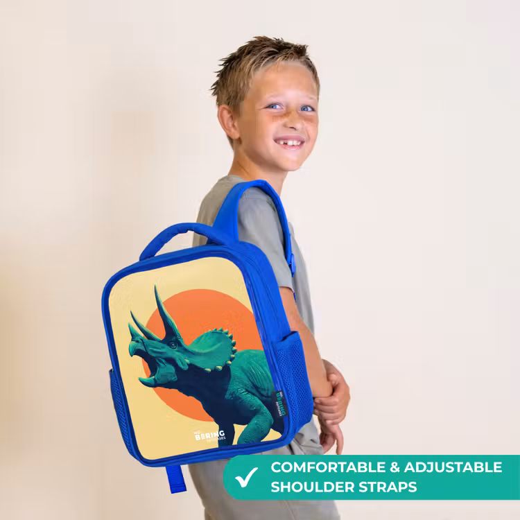Kids backpack - Blue - Dino - Triceratops - Animal — 4