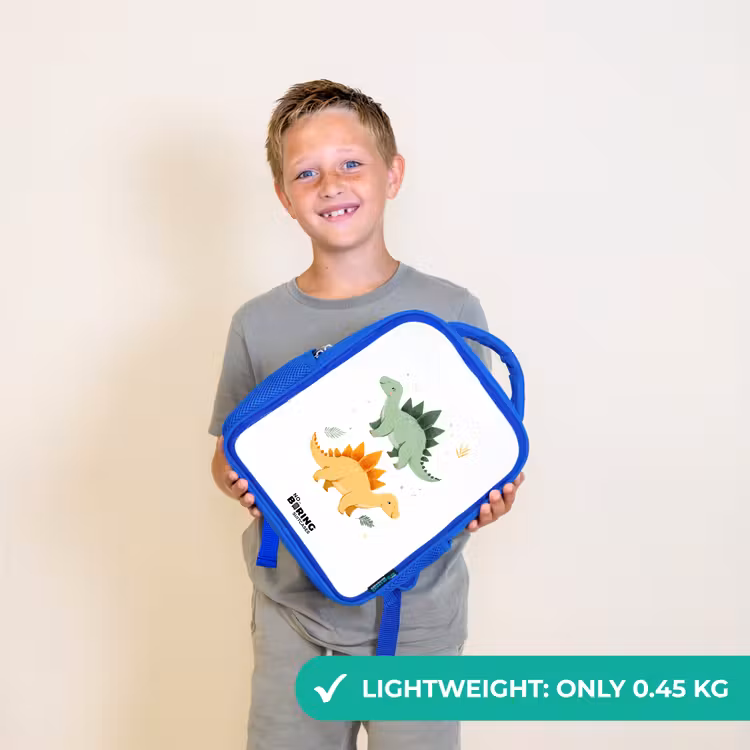 Kids backpack - Blue - Dinos - Animals - Green - Orange — 3