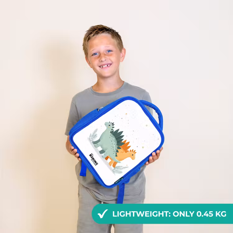 Kids backpack - Blue - Dinos - Animals - Stars — 3