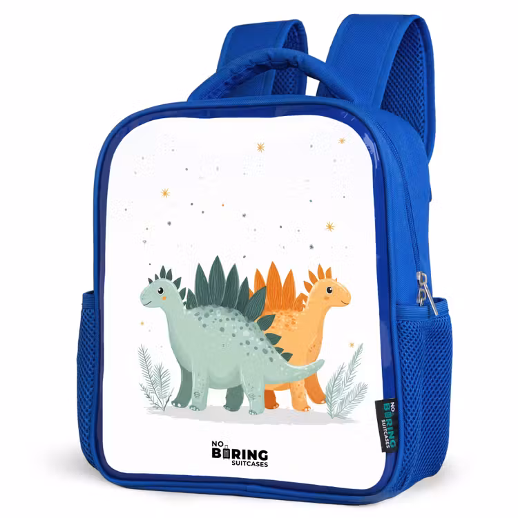 Kids backpack - Blue - Dinos - Animals - Stars — 7