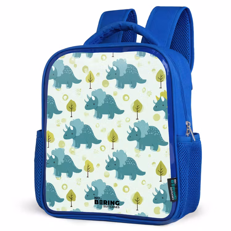 Kids backpack - Blue - Dinos - Pattern - Nature — 7