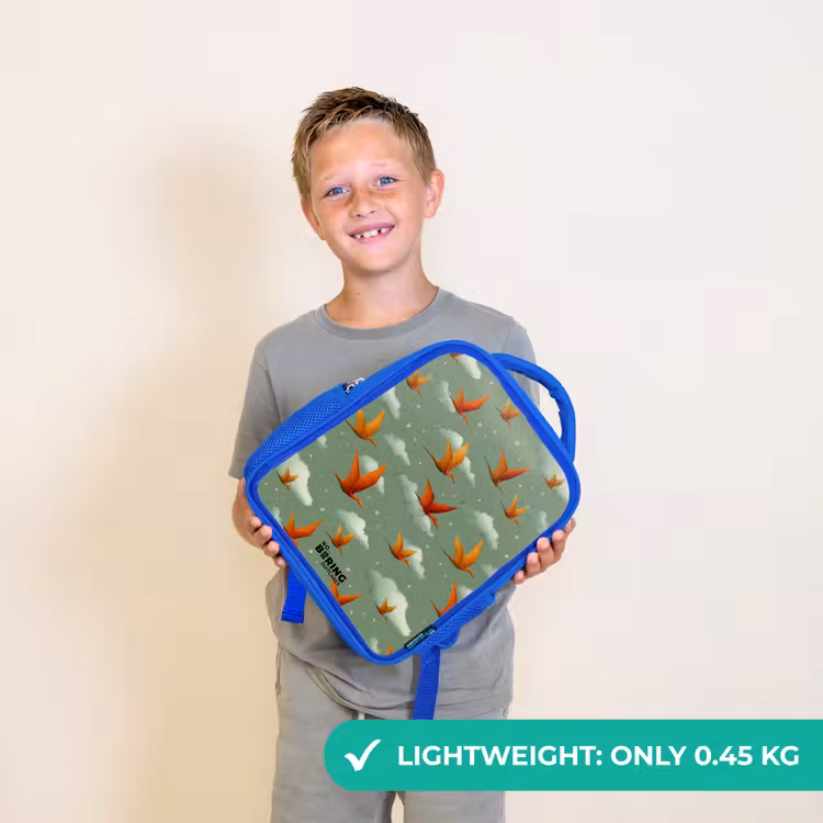 Kids backpack - Blue - Pattern - Dino - Pterosaurs — 3