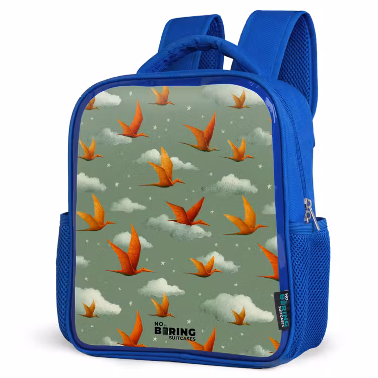 Kids backpack - Blue - Pattern - Dino - Pterosaurs — 7