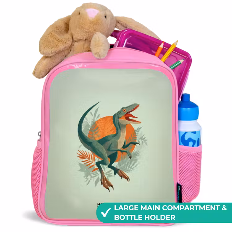 Kids backpack - Pink - Animal - Dino - Nature — 2