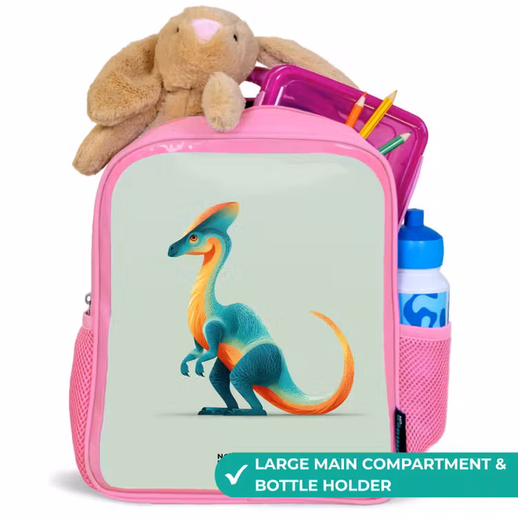 Kids backpack - Pink - Dino - Blue - Animal — 2