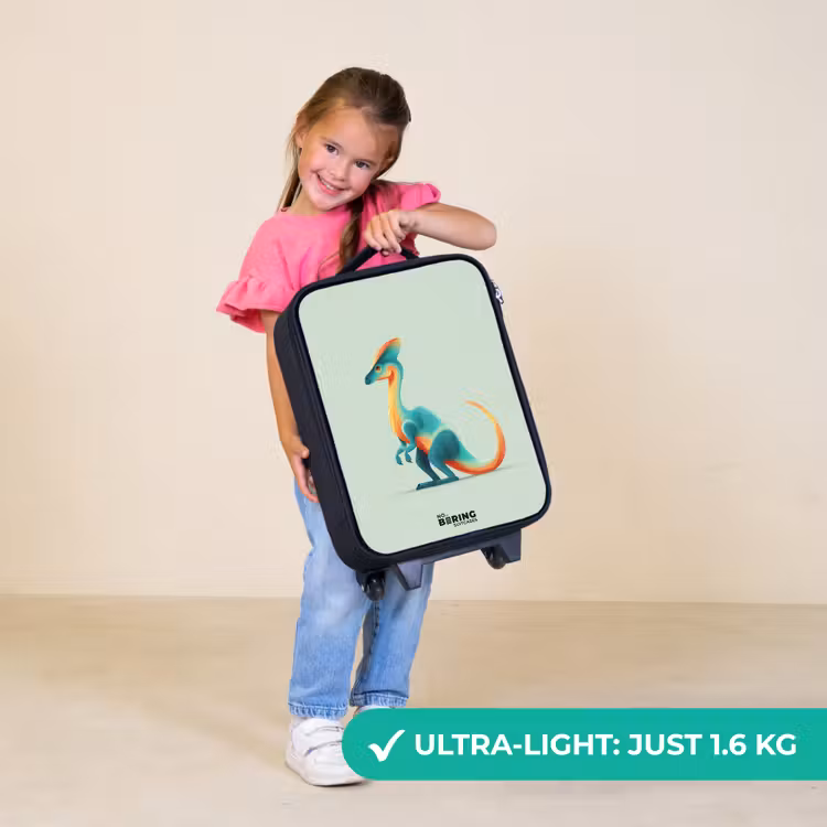 Children's suitcase - Dino - Blue - Animal — 5
