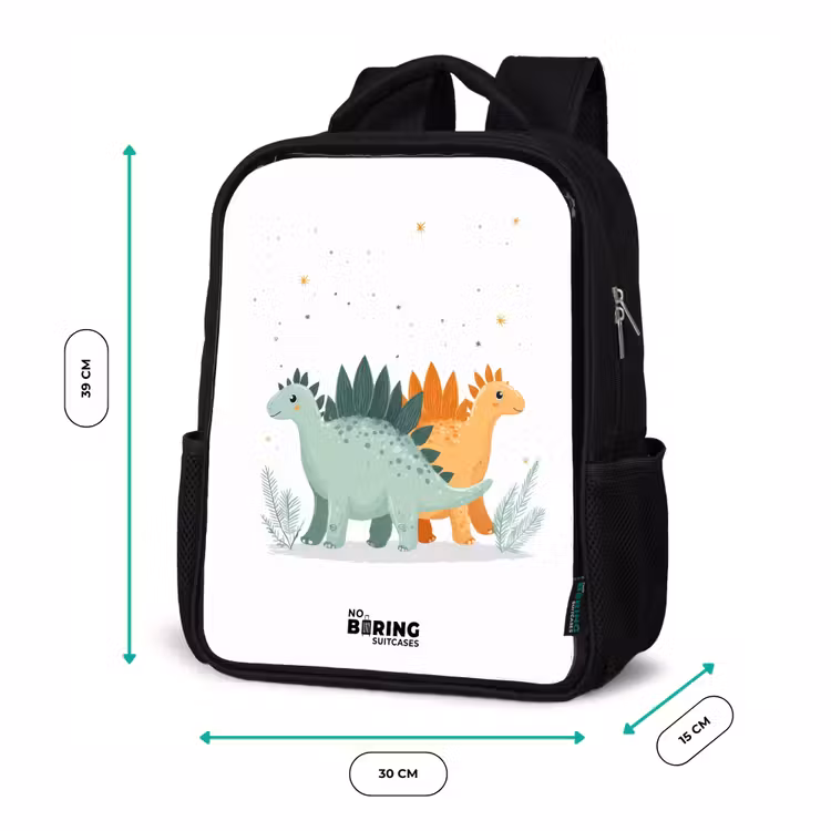 Kids backpack - Black - Dinos - Animals - Stars — 8