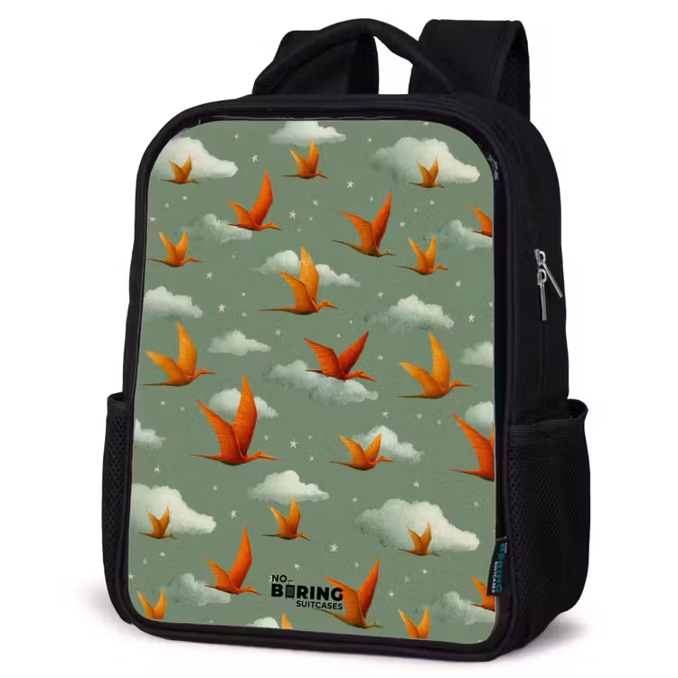 Kids backpack - Black - Pattern - Dino - Pterosaurs — 6