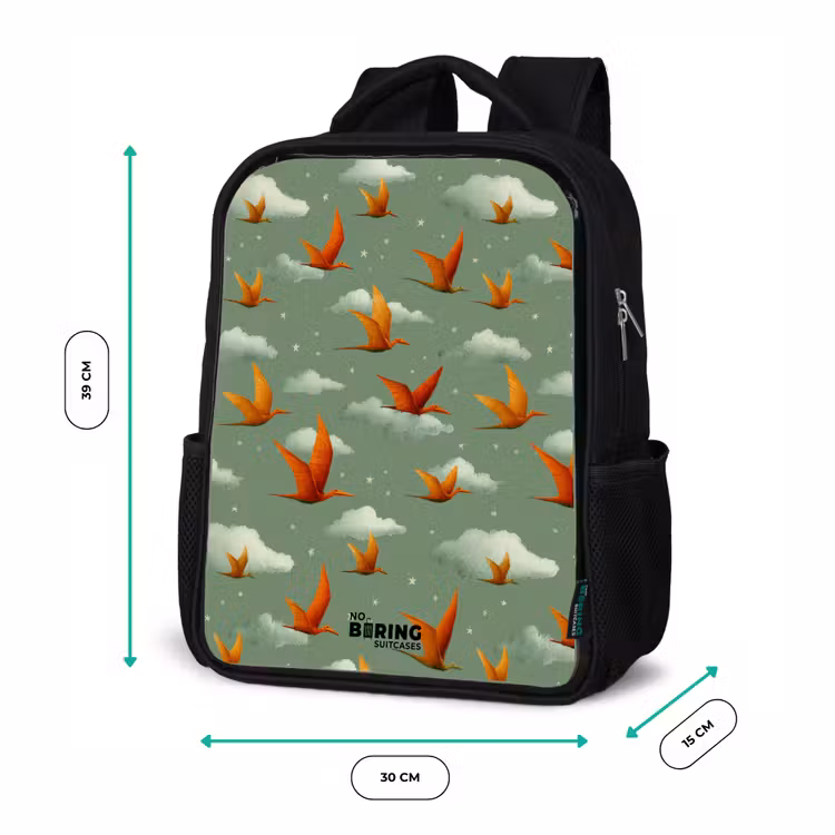 Kids backpack - Black - Pattern - Dino - Pterosaurs — 8