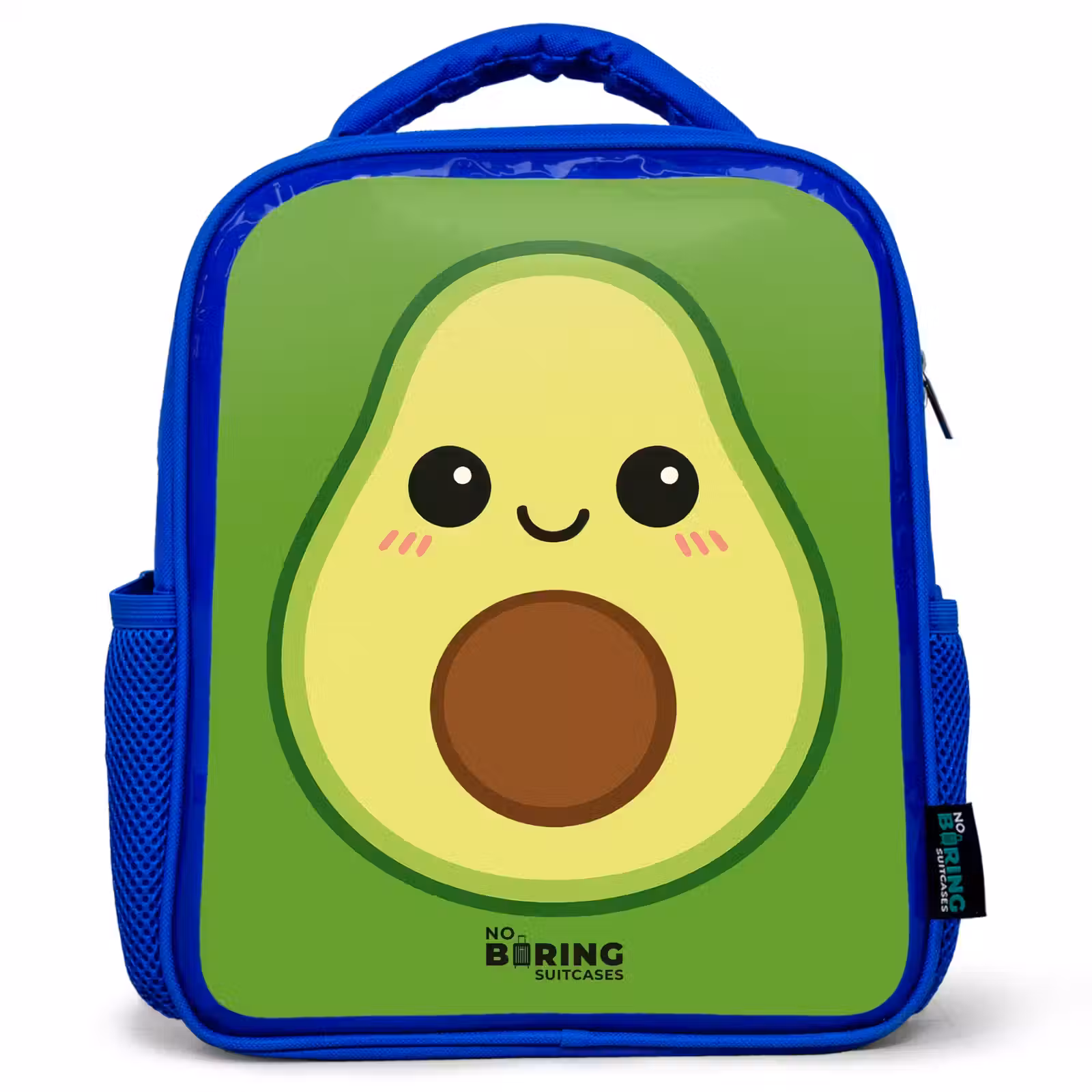 Kids backpack with name - Blue - Kawai - Avocado - Green — 1