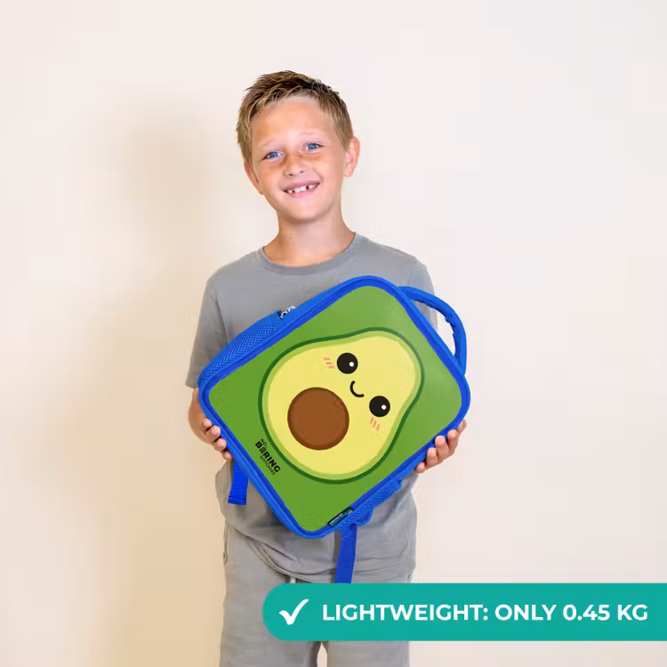 Kids backpack - Blue - Kawai - Avocado - Green — 3