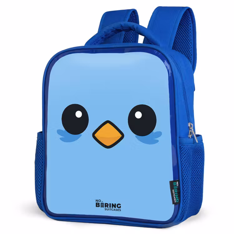 Kids backpack - Blue - Kawai - Bird - Blue — 7