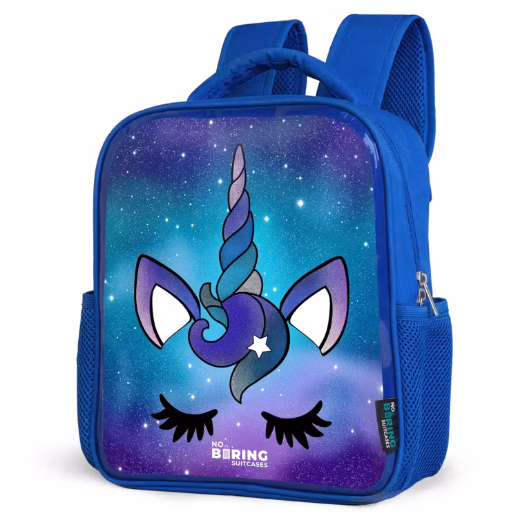 Kids backpack - Blue - Purple unicorn — 7