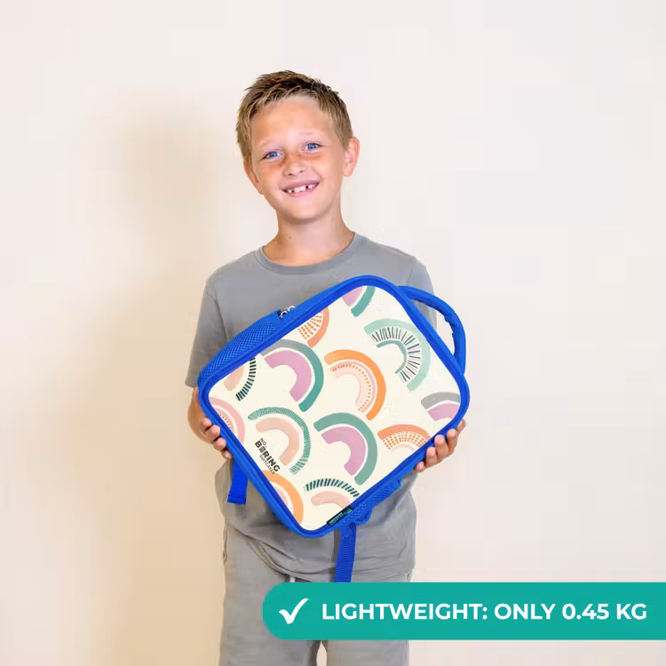 Kids backpack - Blue - Rainbows — 3