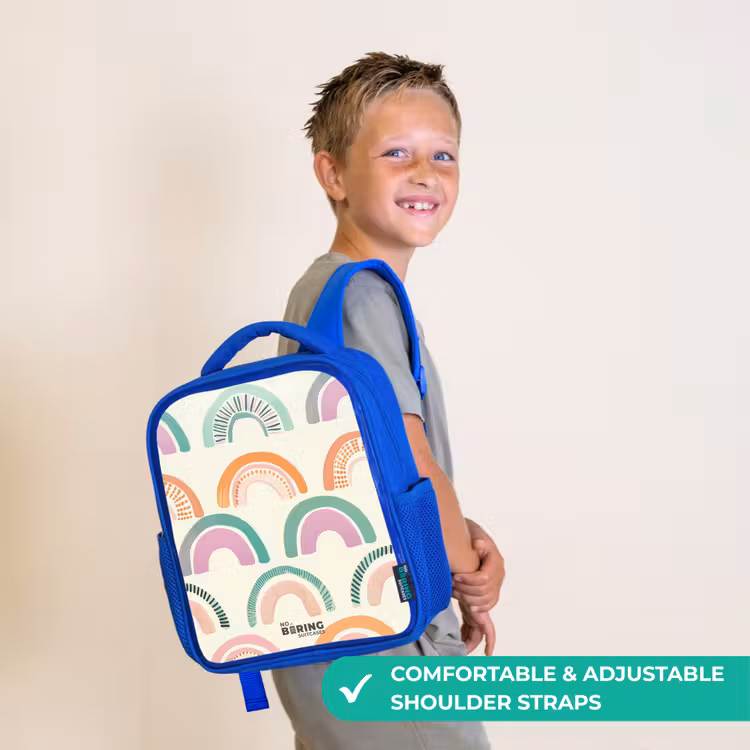 Kids backpack - Blue - Rainbows — 4