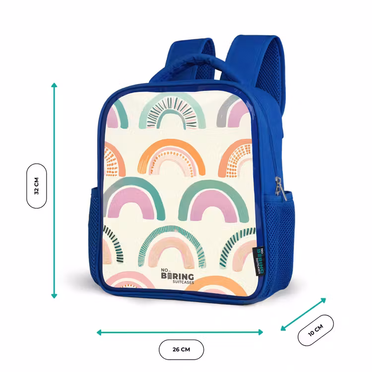 Kids backpack - Blue - Rainbows — 6