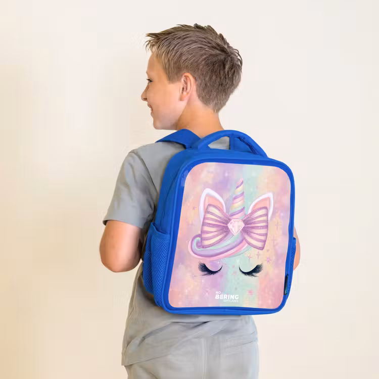 Kids backpack - Blue - Unicorn — 2